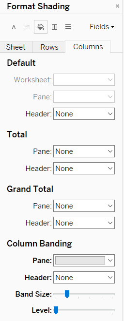 Format Shading in Tableau