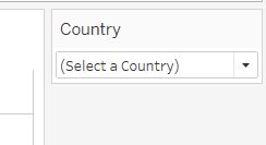 custom text appearing as default value in Tableau filter dropdown